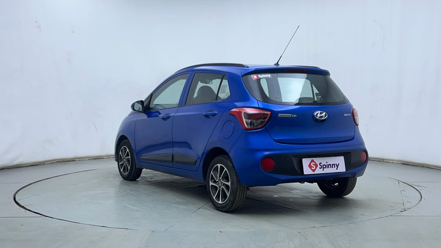 Used 2018 Hyundai Grand i10 Sportz AT 1.2 Kappa VTVT Petrol Automatic exterior LEFT REAR CORNER VIEW