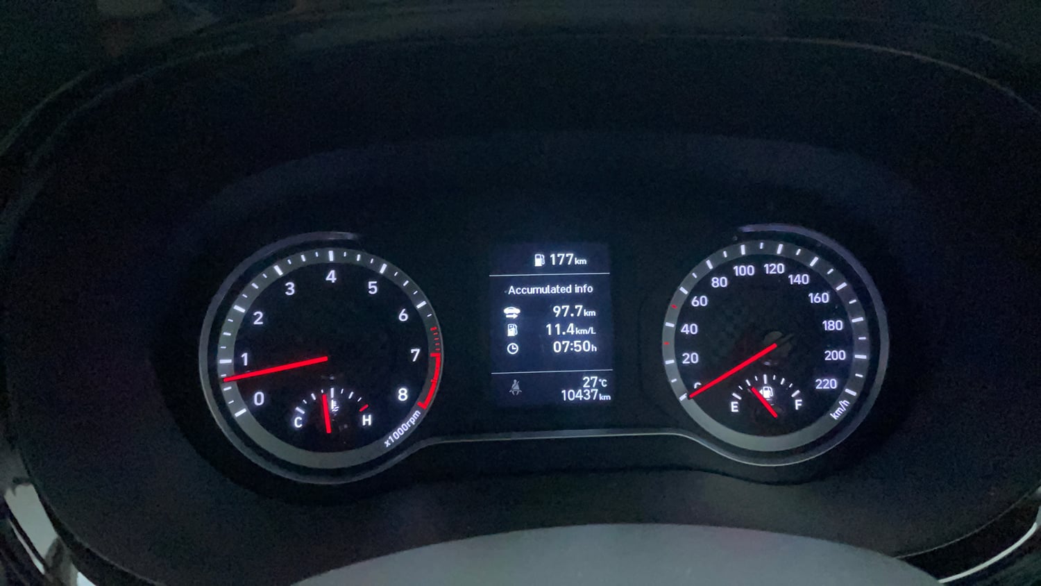 Used 2024 Hyundai Grand i10 Nios Sportz 1.2 Kappa VTVT Petrol Manual interior CLUSTERMETER VIEW