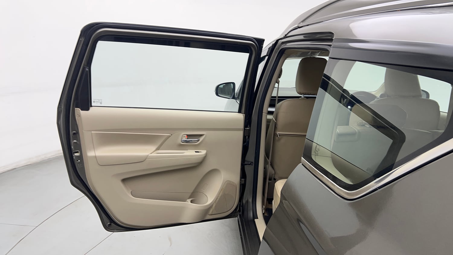 Used 2023 Maruti Suzuki Ertiga ZXi Plus Petrol Manual interior LEFT REAR DOOR OPEN VIEW