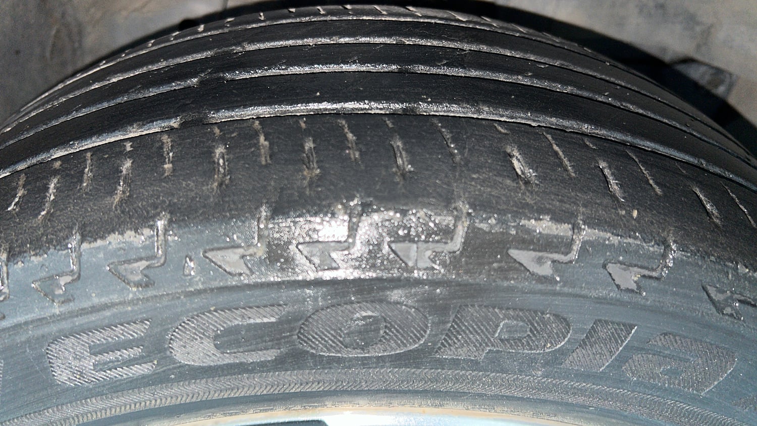 Used 2018 Honda WR-V S MT Petrol Petrol Manual tyres RIGHT FRONT TYRE TREAD VIEW