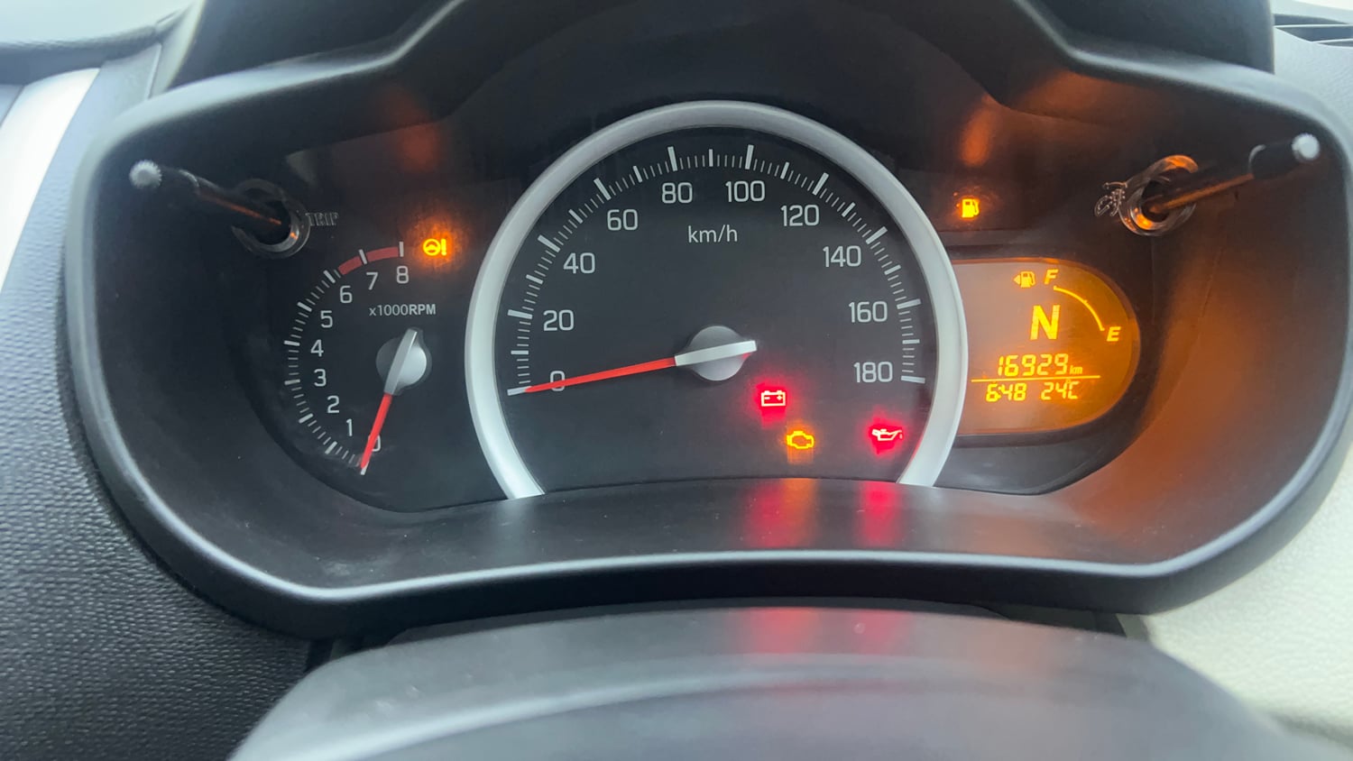 Used 2017 Maruti Suzuki Celerio ZXI (O) AMT Petrol Automatic interior CLUSTERMETER VIEW