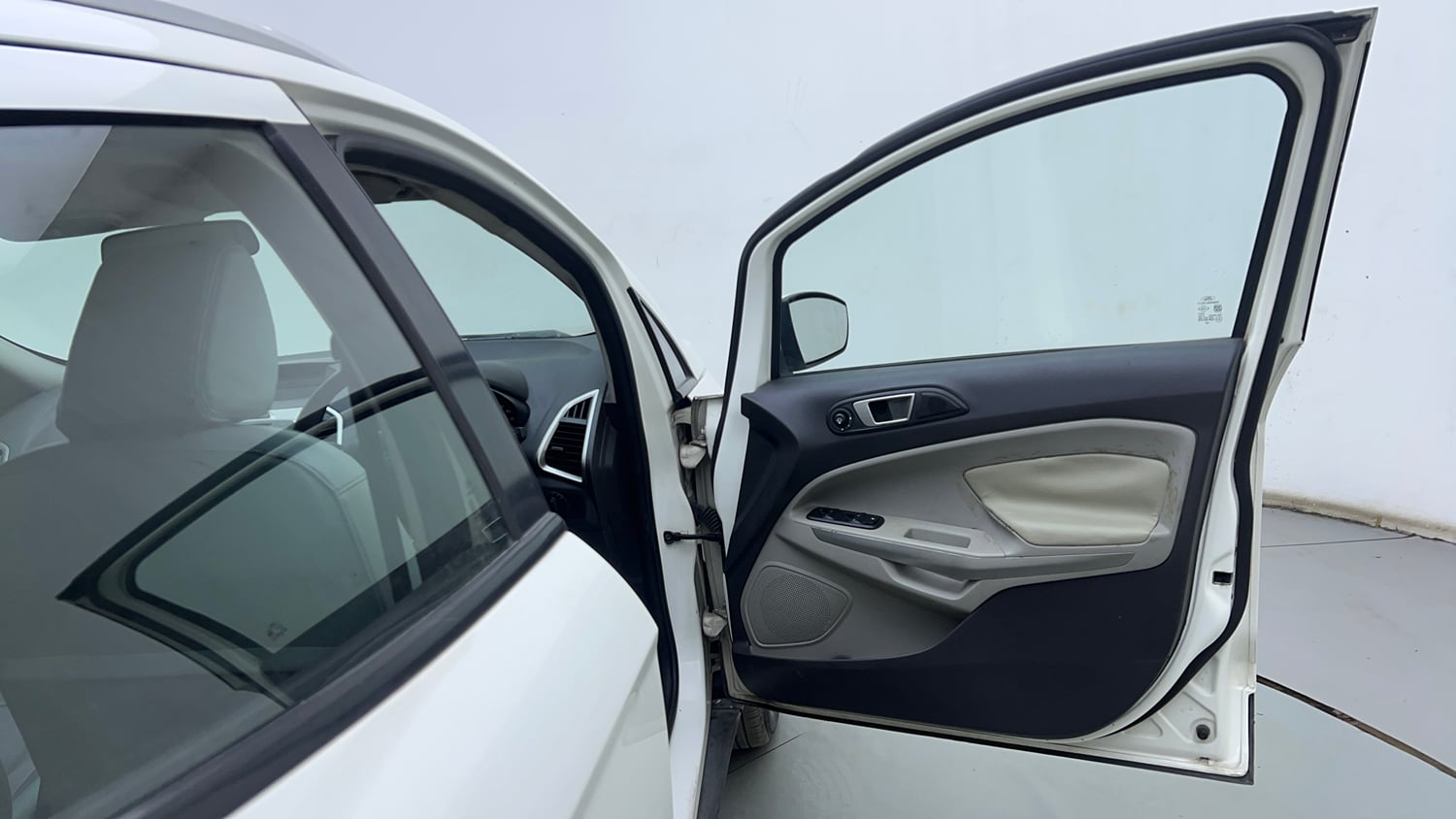 Used 2017 Ford EcoSport Trend+ 1.5L TDCi Diesel Manual interior RIGHT FRONT DOOR OPEN VIEW