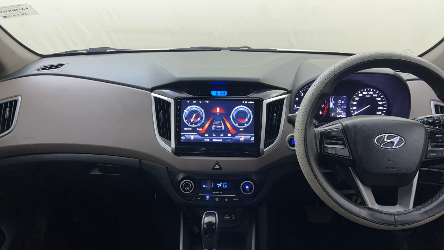 Used 2017 Hyundai Creta 1.6 SX Plus AT Petrol Petrol Automatic interior MUSIC SYSTEM & AC CONTROL VIEW