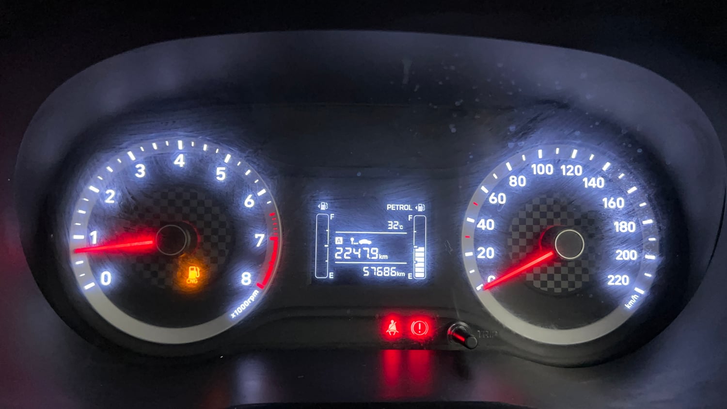 Used 2021 Hyundai Grand i10 Nios Sportz 1.2 Kappa VTVT CNG Cng Manual interior CLUSTERMETER VIEW