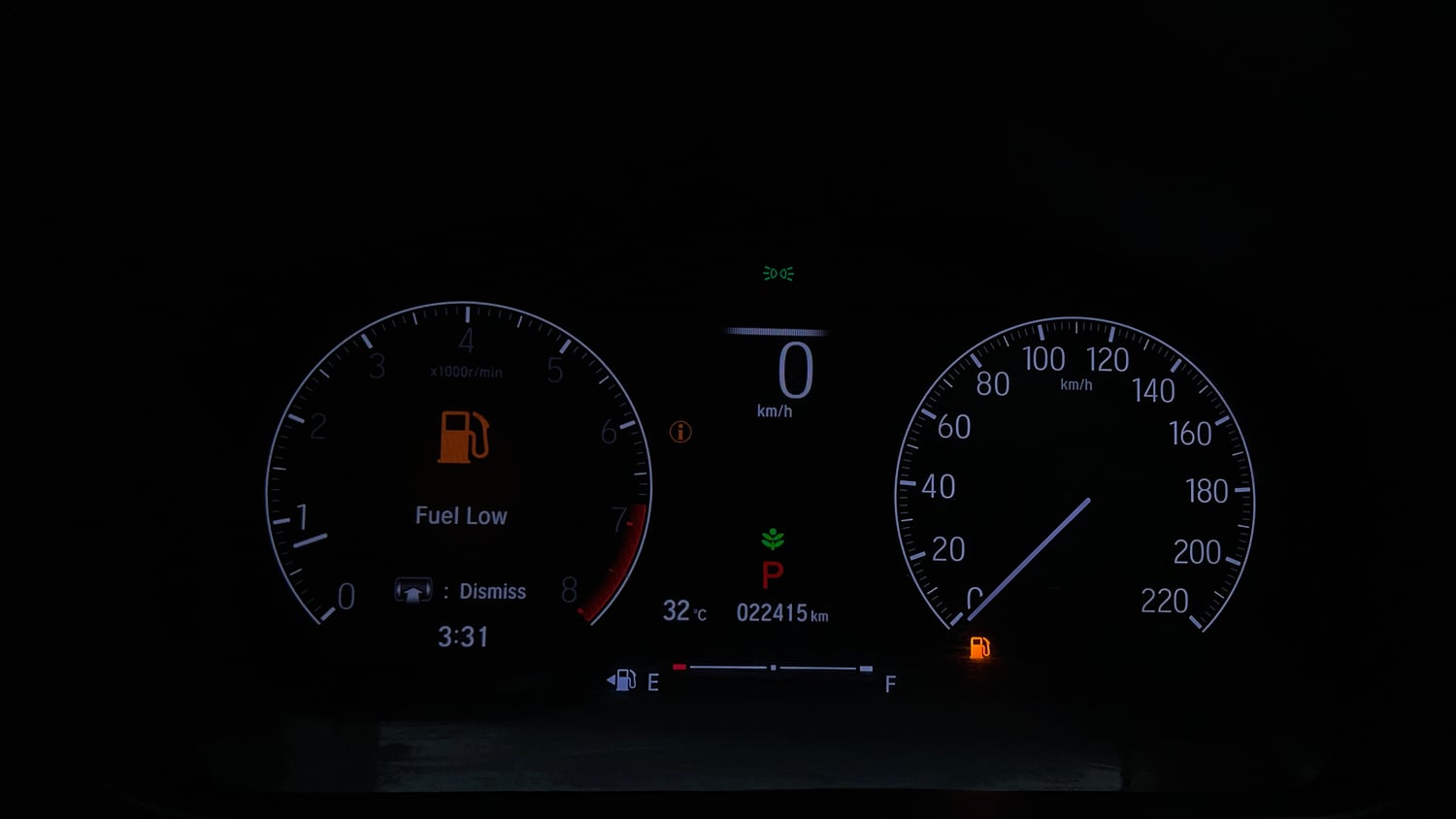 Used 2022 Honda City ZX CVT Petrol Petrol Automatic interior CLUSTERMETER VIEW