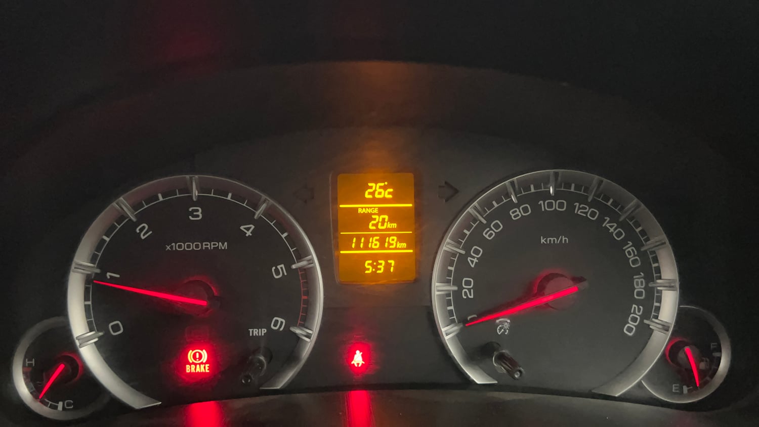 Used 2016 Maruti Suzuki Swift ZDi Diesel Manual interior CLUSTERMETER VIEW