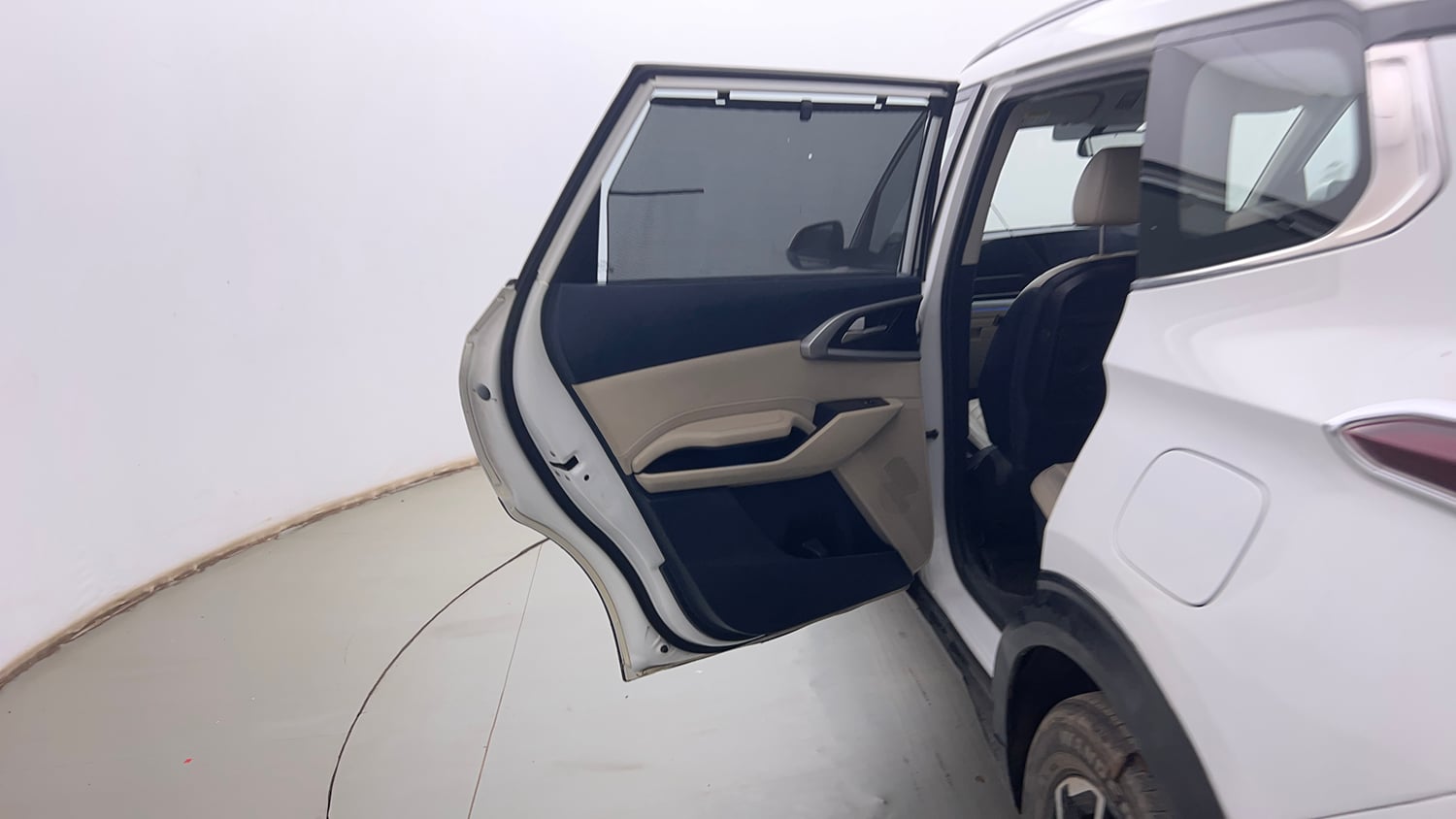 Used 2022 Kia Carens Luxury 1.4 Petrol 7 STR Petrol Manual interior LEFT REAR DOOR OPEN VIEW