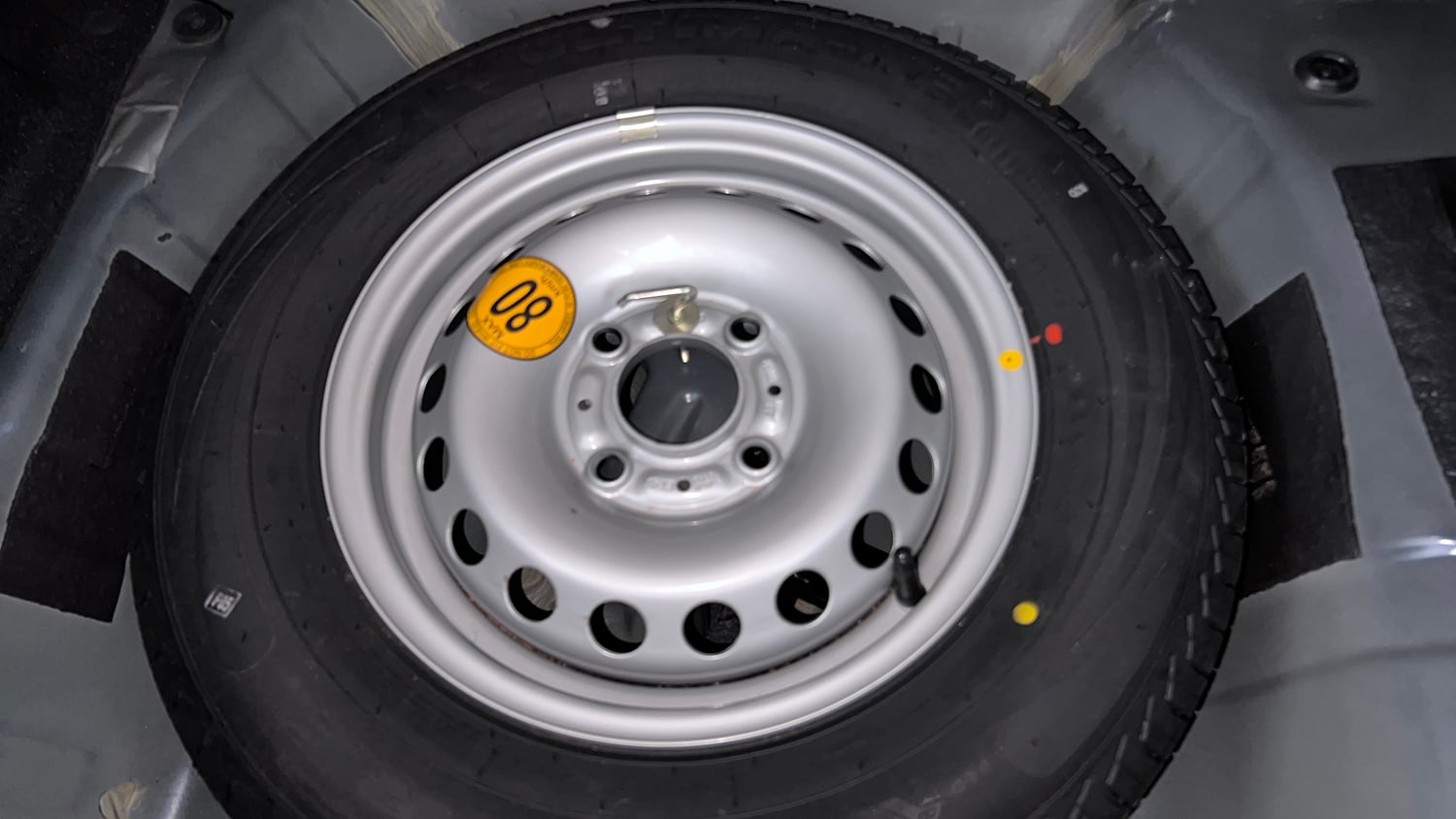 Used 2023 Tata Tiago XZA Plus Petrol Automatic tyres SPARE TYRE VIEW