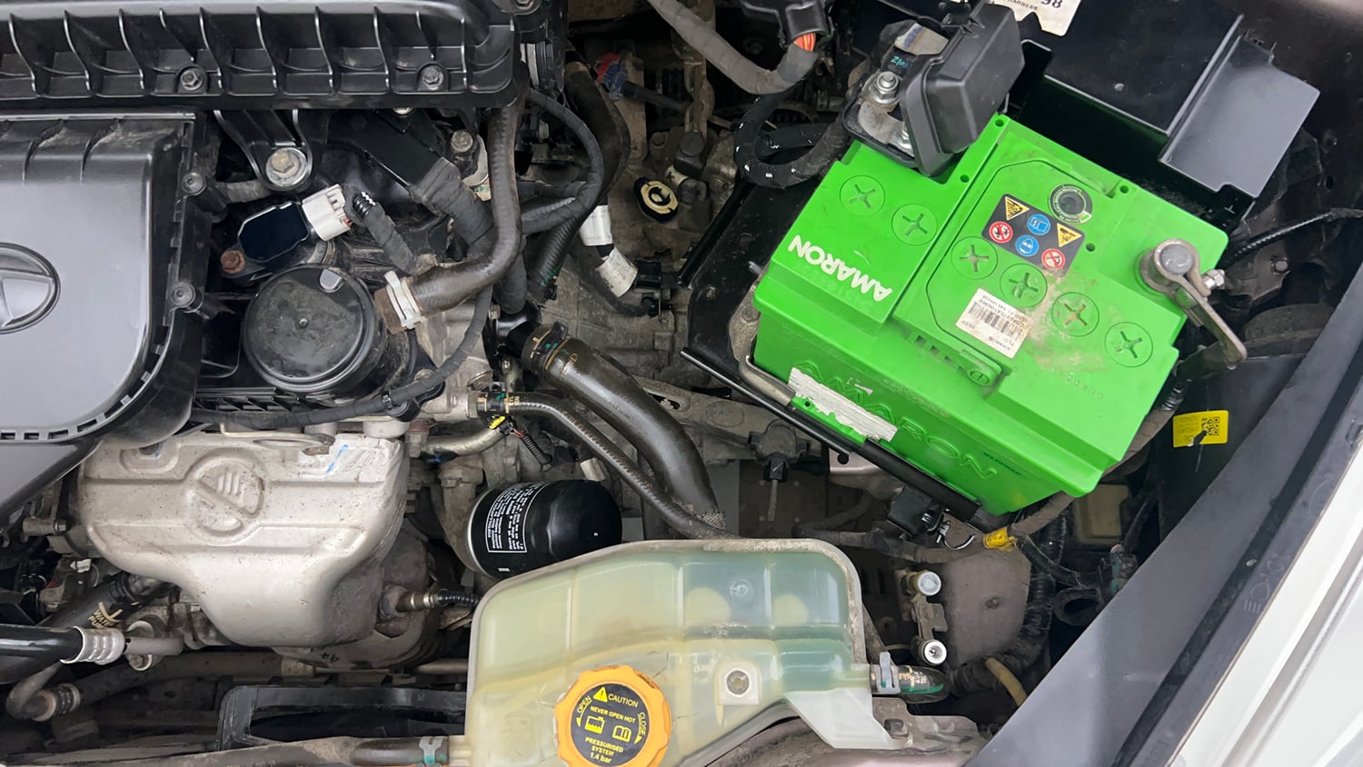 Used 2019 Tata Tiago Revotron XZ Petrol Manual engine ENGINE LEFT SIDE VIEW