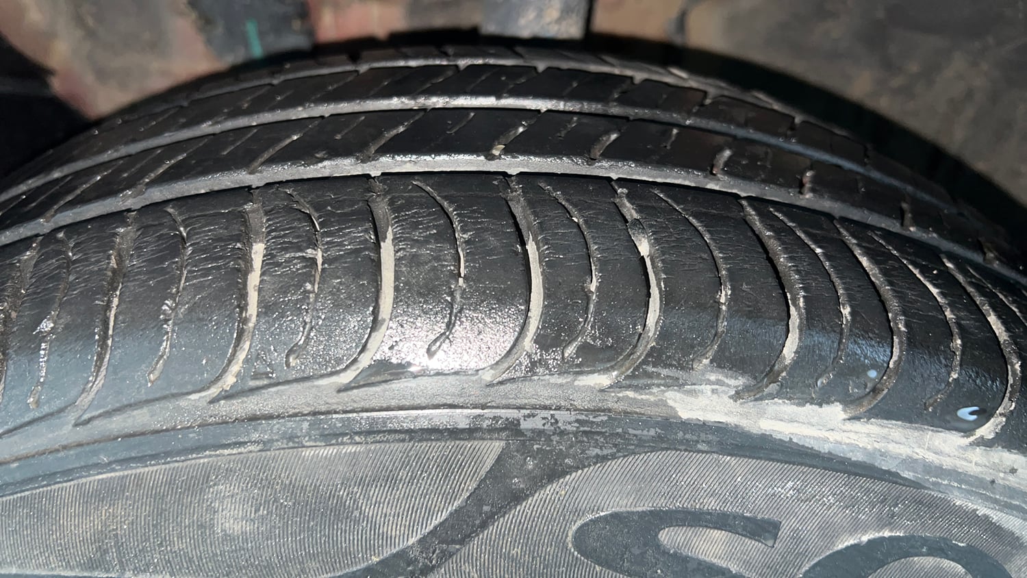 Used 2020 Kia Seltos HTK Plus 1.5 Petrol Manual tyres LEFT FRONT TYRE TREAD VIEW