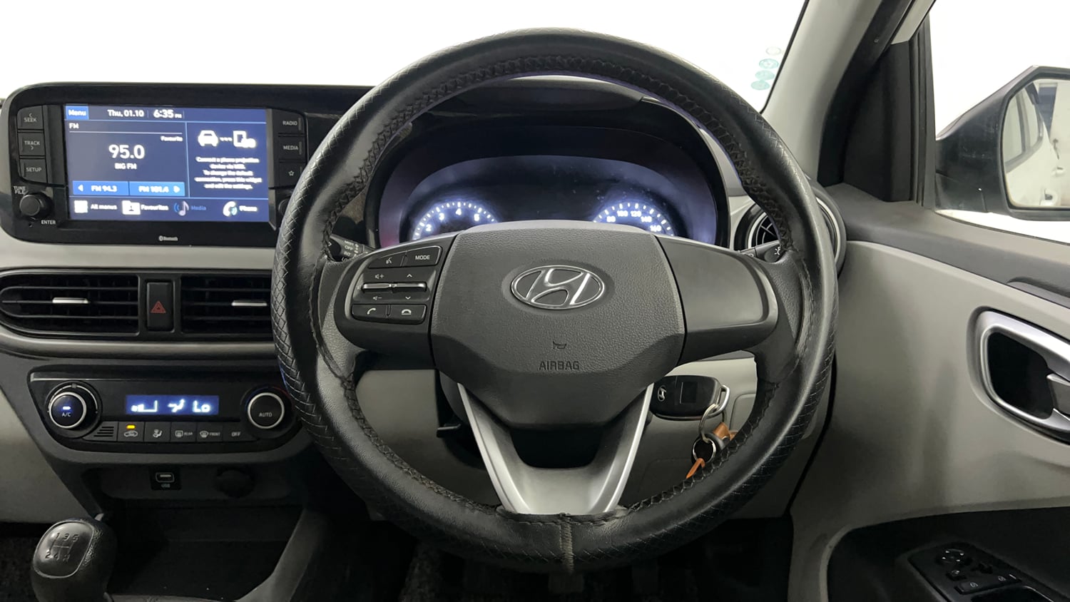 Used 2021 Hyundai Grand i10 Nios Sportz 1.2 Kappa VTVT CNG Cng Manual interior STEERING VIEW