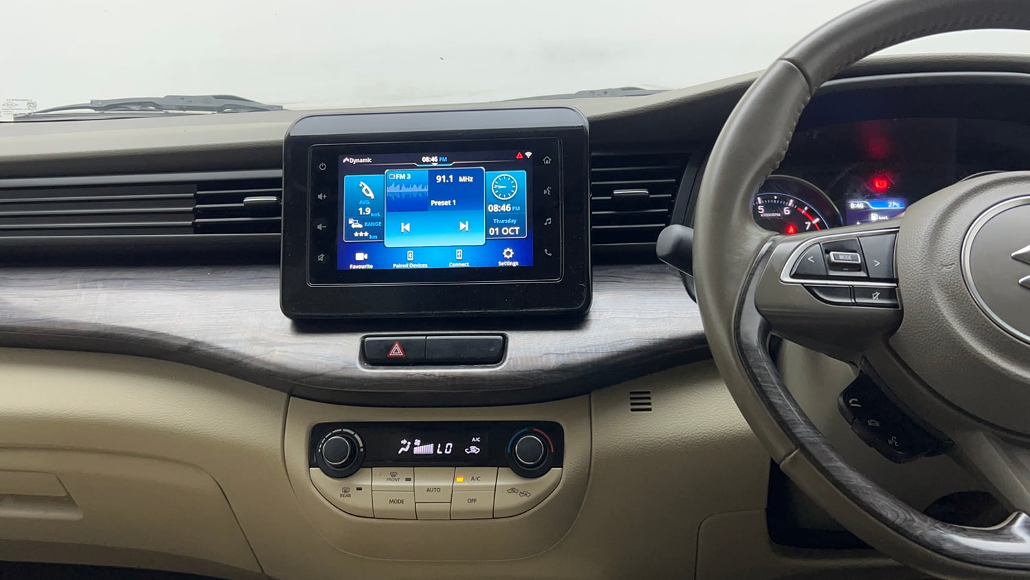 Used 2023 Maruti Suzuki Ertiga ZXi Plus Petrol Manual interior MUSIC SYSTEM & AC CONTROL VIEW