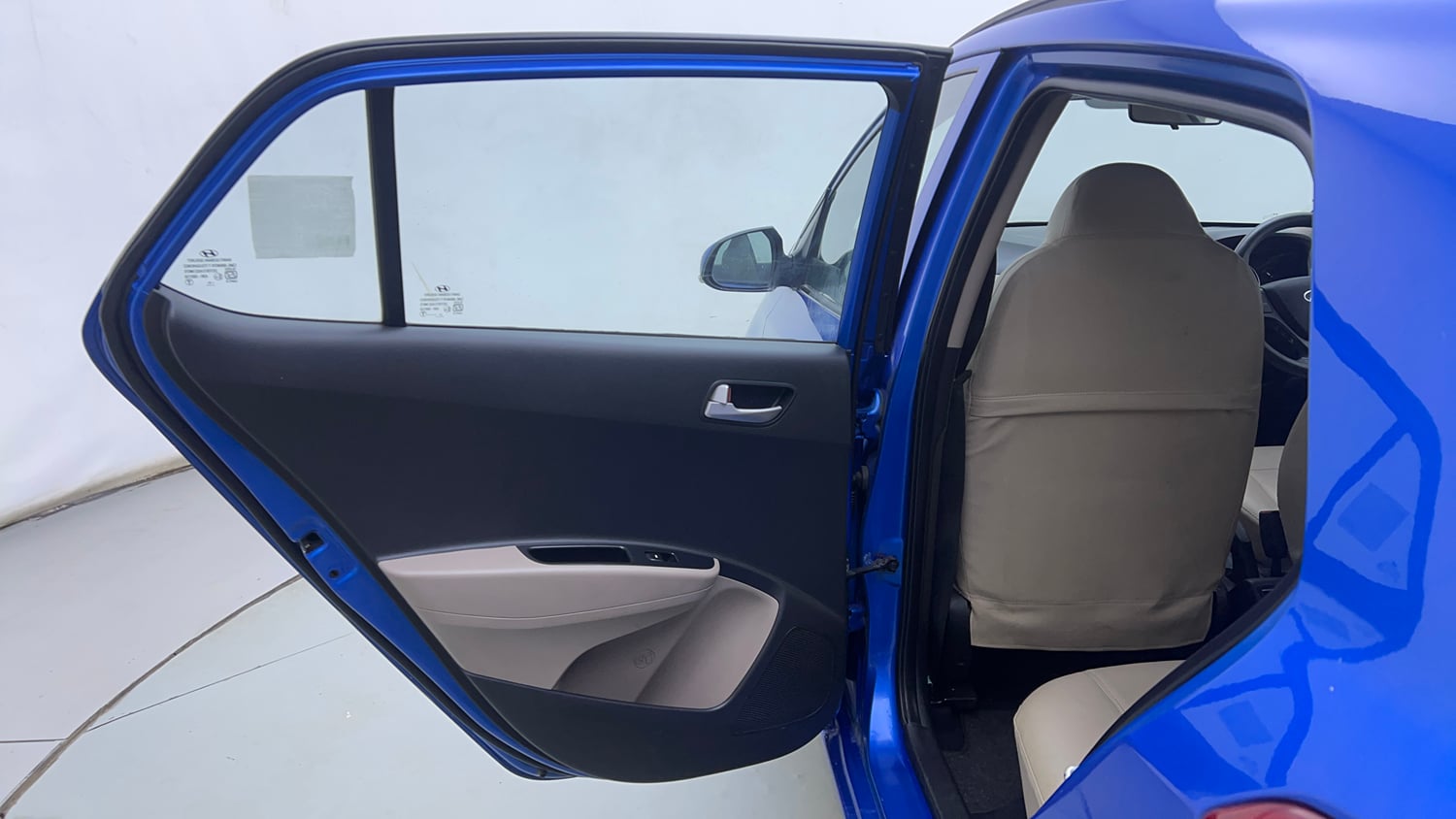 Used 2018 Hyundai Grand i10 Sportz AT 1.2 Kappa VTVT Petrol Automatic interior LEFT REAR DOOR OPEN VIEW