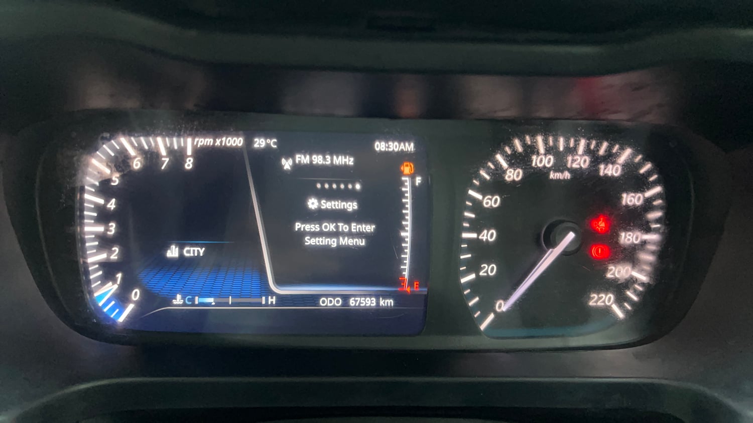 Used 2020 Tata Altroz XZ Petrol Petrol Manual interior CLUSTERMETER VIEW