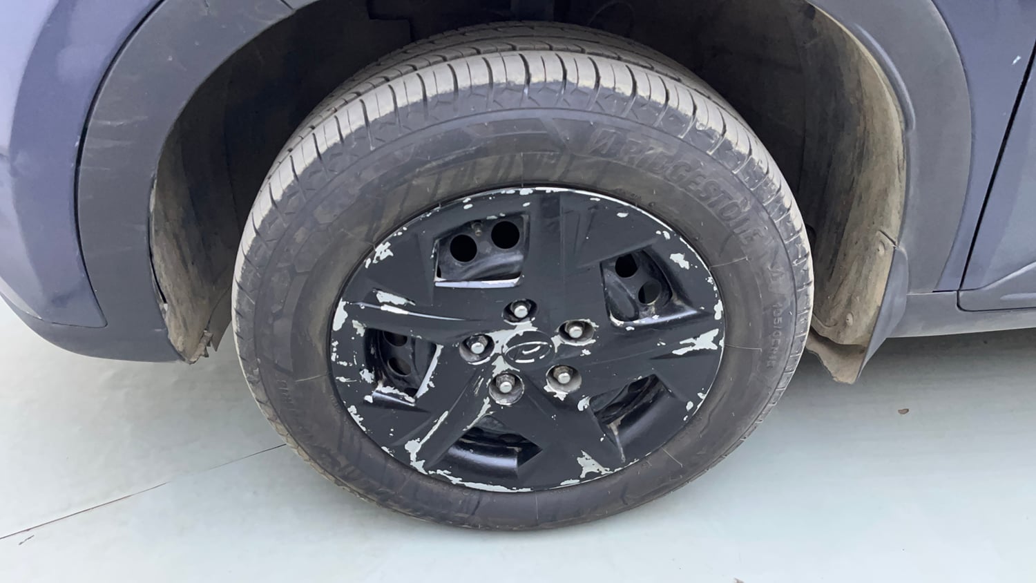 Used 2021 Hyundai Venue S Plus 1.2 Petrol Petrol Manual tyres LEFT FRONT TYRE RIM VIEW