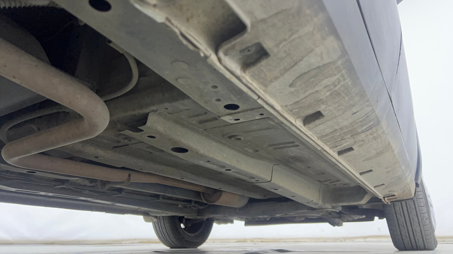 Used 2023 Tata Punch Adventure Rhythm Pack AMT Petrol Automatic extra REAR RIGHT UNDERBODY VIEW