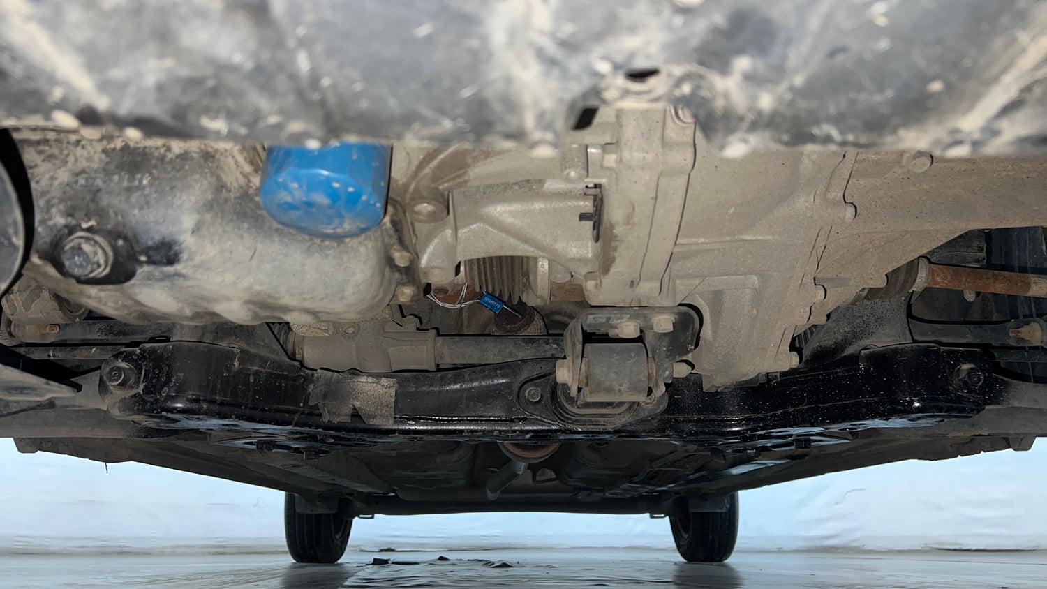 Used 2021 Hyundai Grand i10 Nios Magna 1.2 Kappa VTVT CNG Cng Manual extra FRONT LEFT UNDERBODY VIEW
