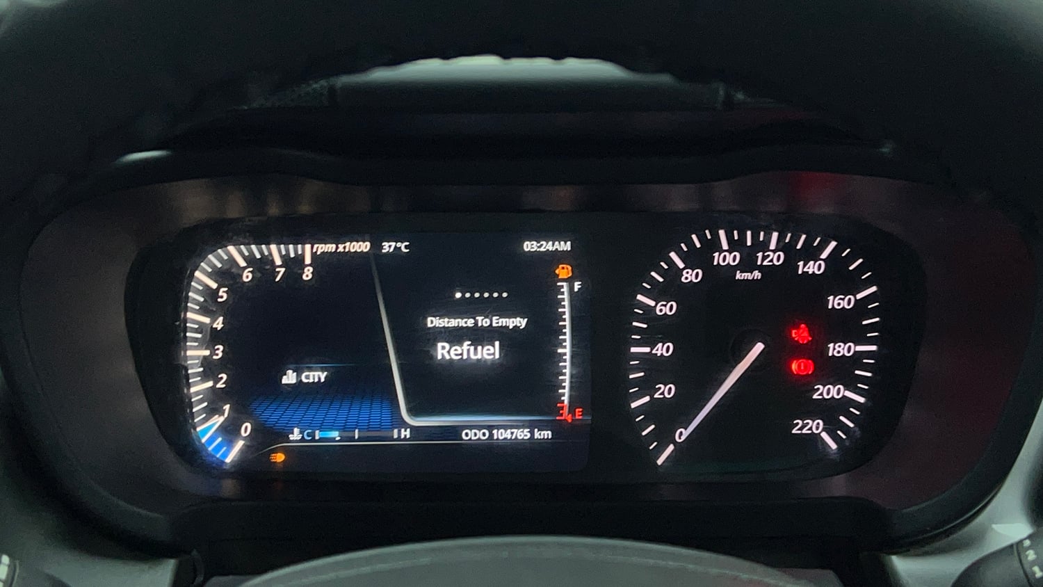 Used 2020 Tata Altroz XZ Petrol Petrol Manual interior CLUSTERMETER VIEW