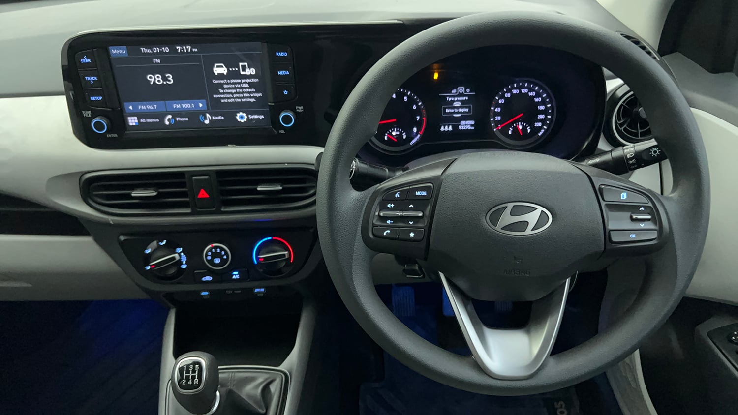 Used 2023 Hyundai Grand i10 Nios Sportz 1.2 Kappa VTVT CNG Cng Manual interior STEERING VIEW