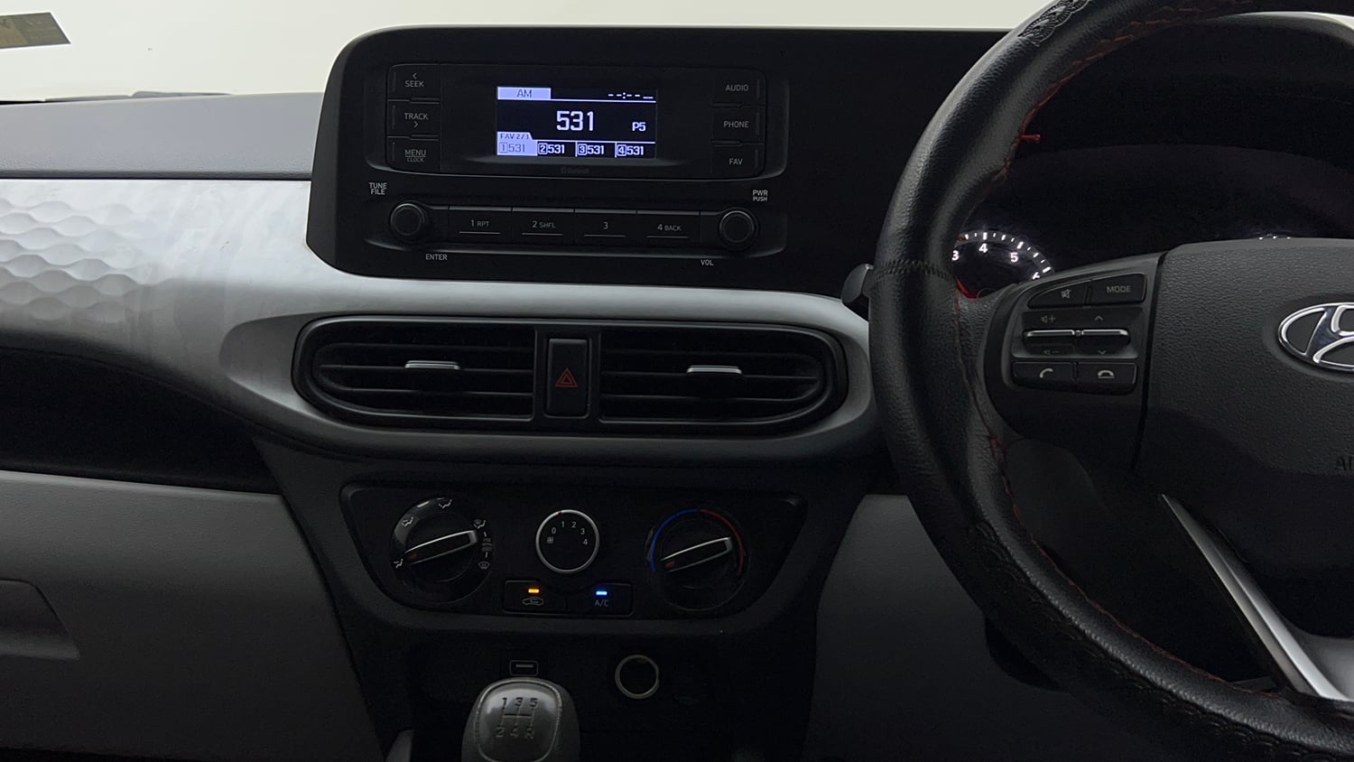 Used 2021 Hyundai Grand i10 Nios Magna 1.2 Kappa VTVT CNG Cng Manual interior MUSIC SYSTEM & AC CONTROL VIEW