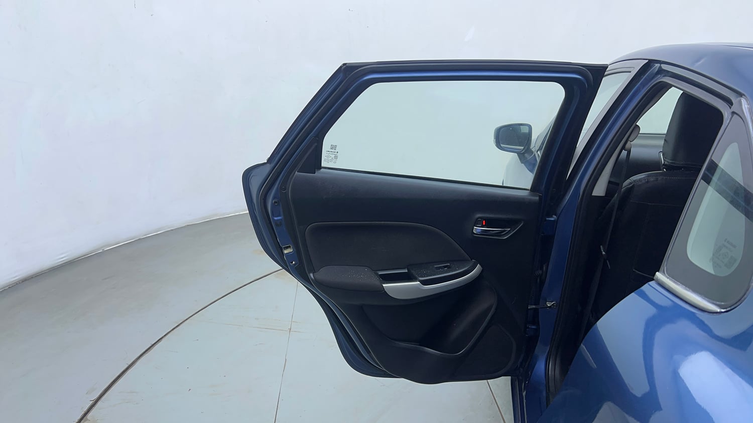 Used 2017 Maruti Suzuki Baleno Delta 1.2 Petrol Manual interior LEFT REAR DOOR OPEN VIEW