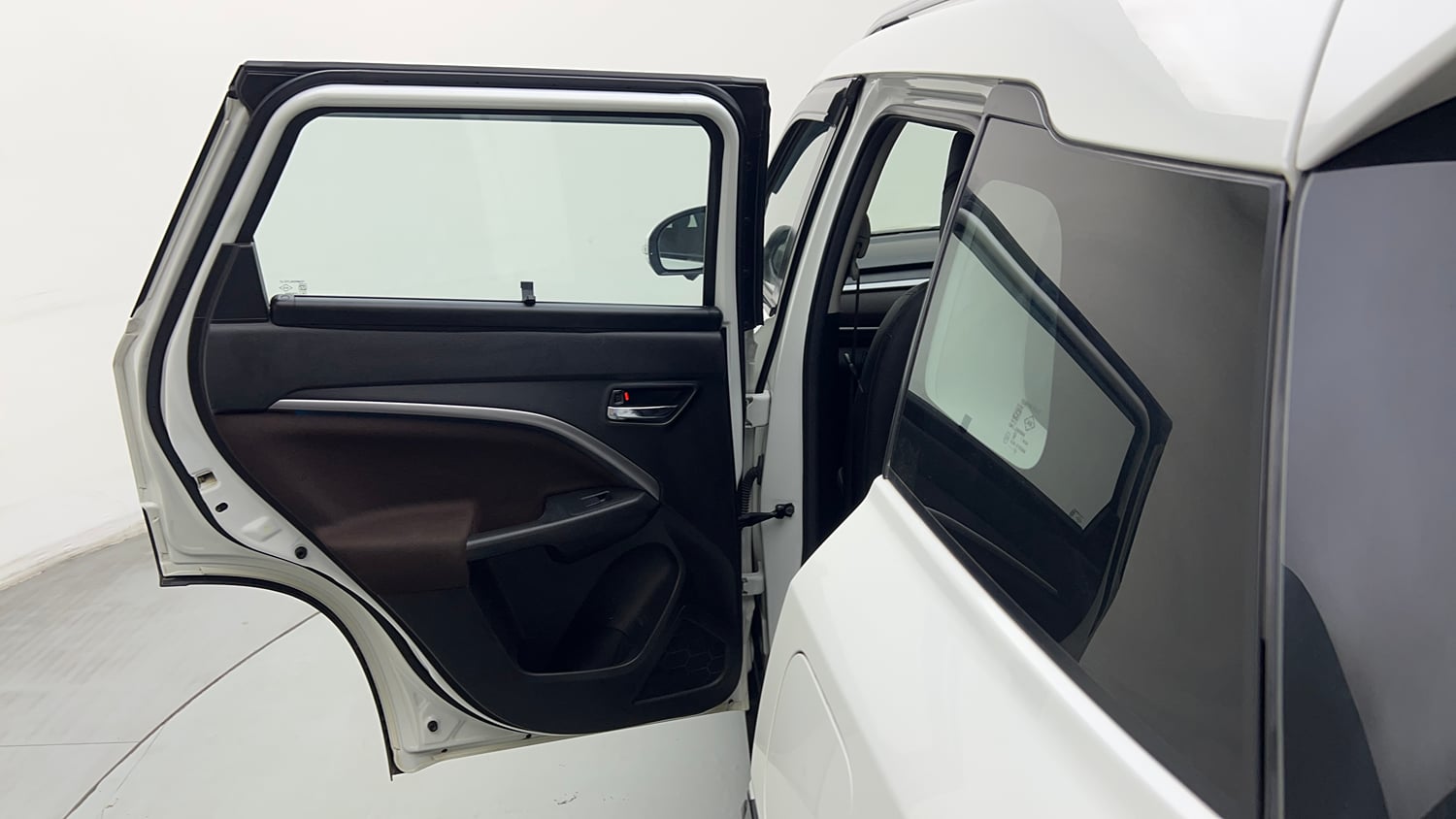 Used 2023 Maruti Suzuki Brezza ZXi Plus AT Petrol Automatic interior LEFT REAR DOOR OPEN VIEW