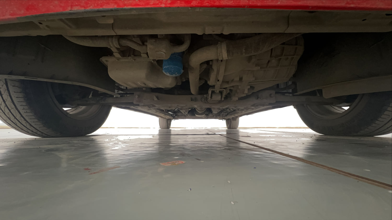 Used 2022 Kia Carens Luxury 1.4 Petrol 7 STR Petrol Manual extra FRONT LEFT UNDERBODY VIEW