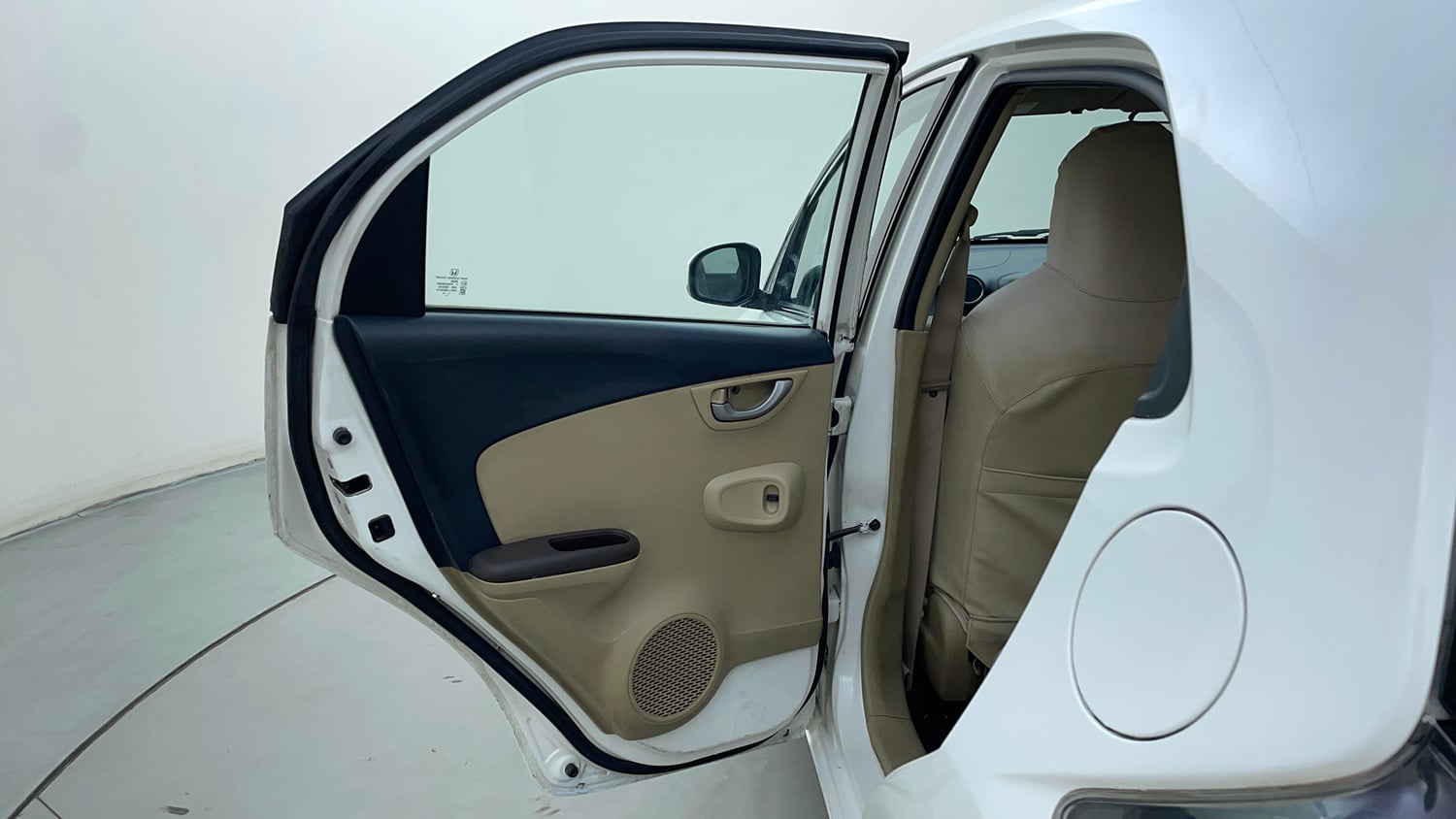 Used 2013 Honda Brio VX MT Petrol Manual interior LEFT REAR DOOR OPEN VIEW