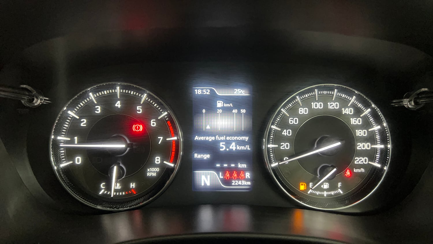 Used 2025 Maruti Suzuki Baleno Alpha AGS Petrol Automatic interior CLUSTERMETER VIEW