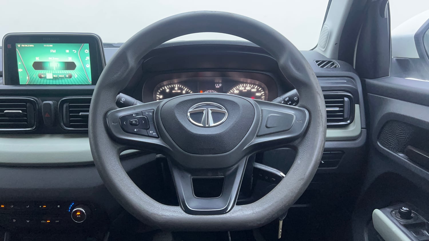 Used 2023 Tata Punch Adventure Rhythm Pack AMT Petrol Automatic interior STEERING VIEW