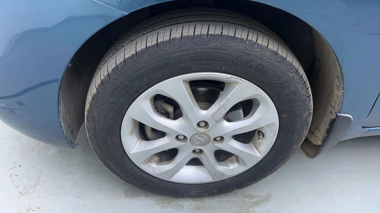 Used 2018 Nissan Micra XV CVT Petrol Automatic tyres LEFT FRONT TYRE RIM VIEW
