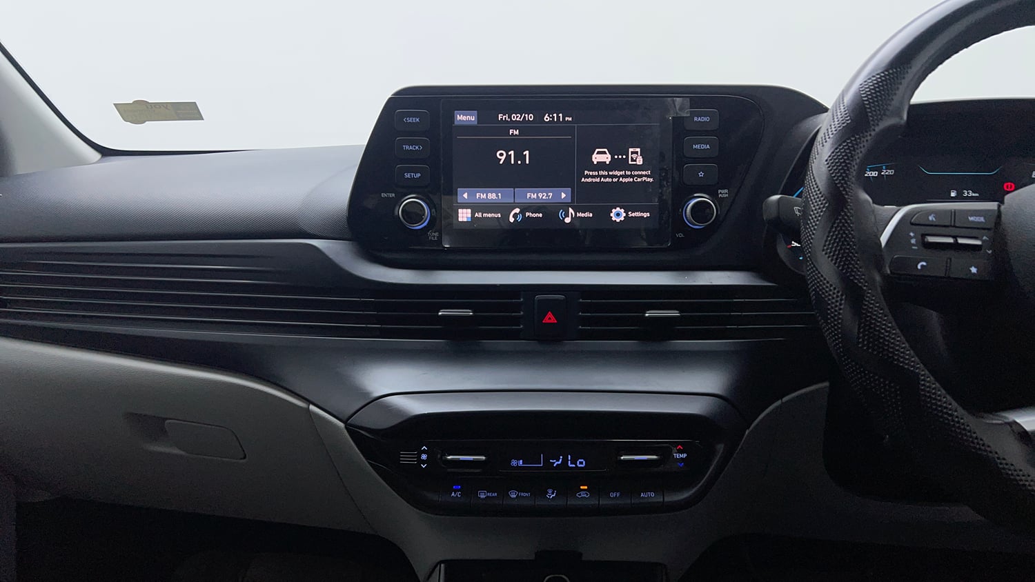 Used 2023 Hyundai New i20 Sportz 1.2 MT Petrol Manual interior MUSIC SYSTEM & AC CONTROL VIEW