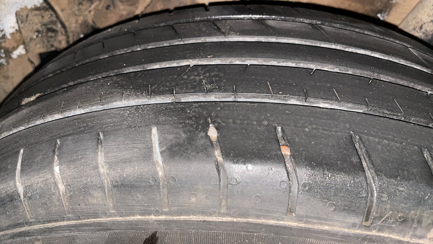 Used 2024 Hyundai Venue S (O) Plus 1.2 Petrol Petrol Manual tyres LEFT REAR TYRE TREAD VIEW