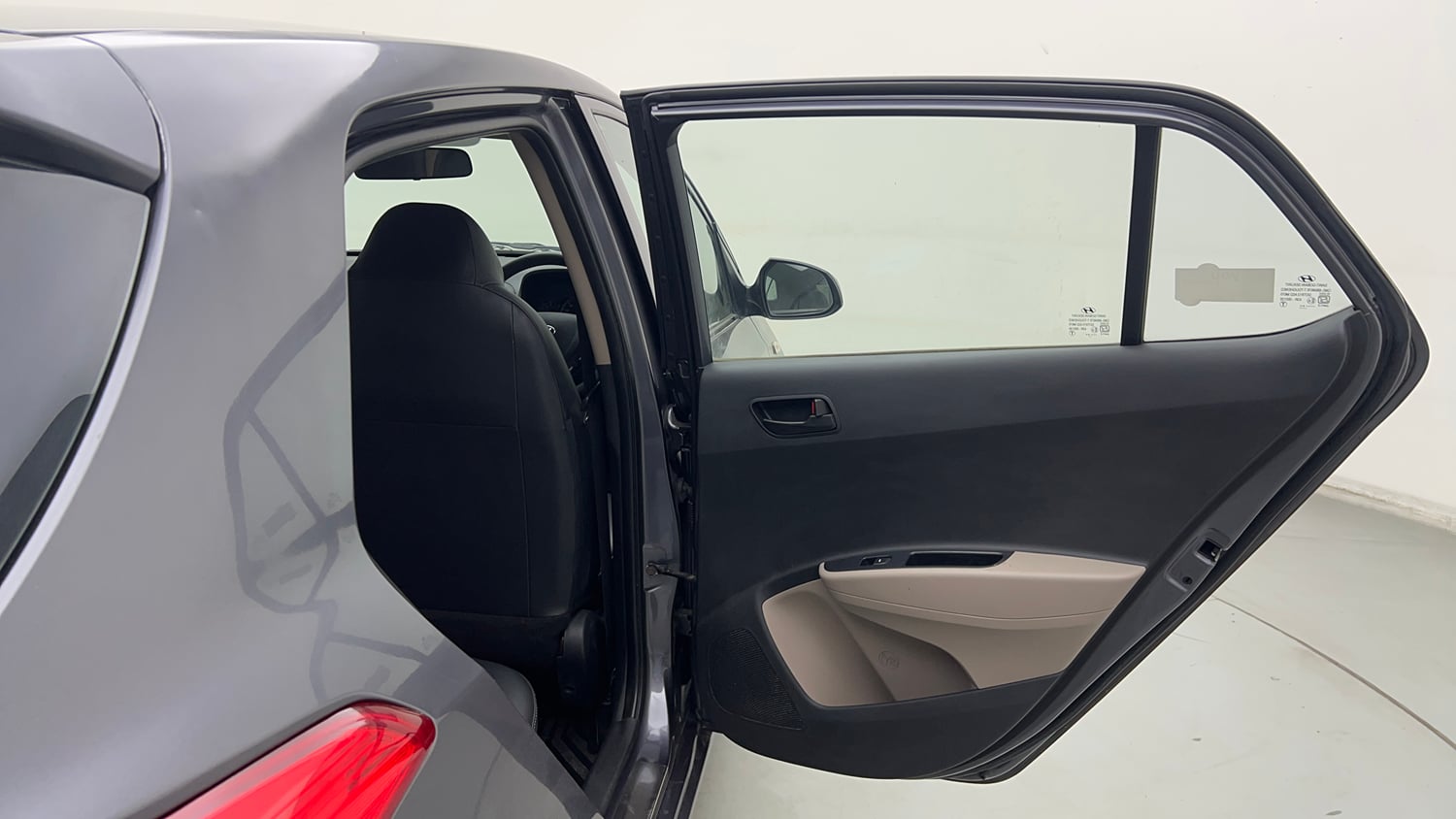 Used 2017 Hyundai Grand i10 Magna 1.2 Kappa VTVT Petrol Manual interior RIGHT REAR DOOR OPEN VIEW