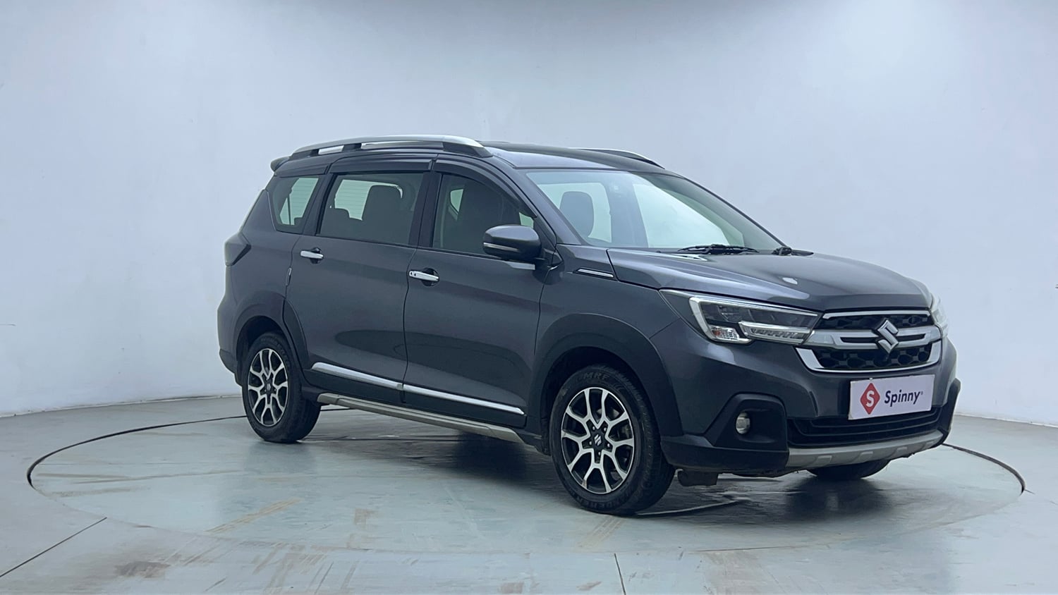 Used 2022 Maruti Suzuki XL6 Alpha Plus AT Petrol Petrol Automatic exterior RIGHT FRONT CORNER VIEW