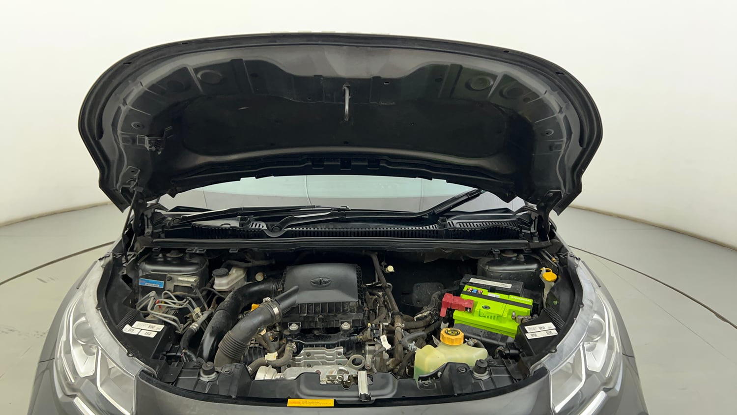 Used 2022 Tata Nexon XZA Plus (Premium) Petrol Automatic engine ENGINE & BONNET OPEN FRONT VIEW