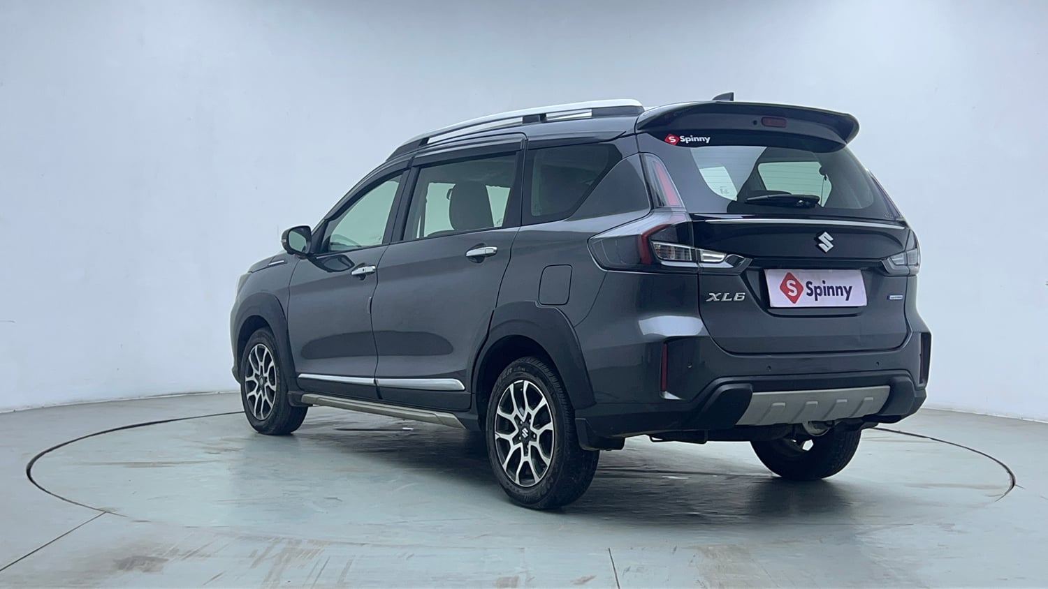 Used 2022 Maruti Suzuki XL6 Alpha Plus AT Petrol Petrol Automatic exterior LEFT REAR CORNER VIEW