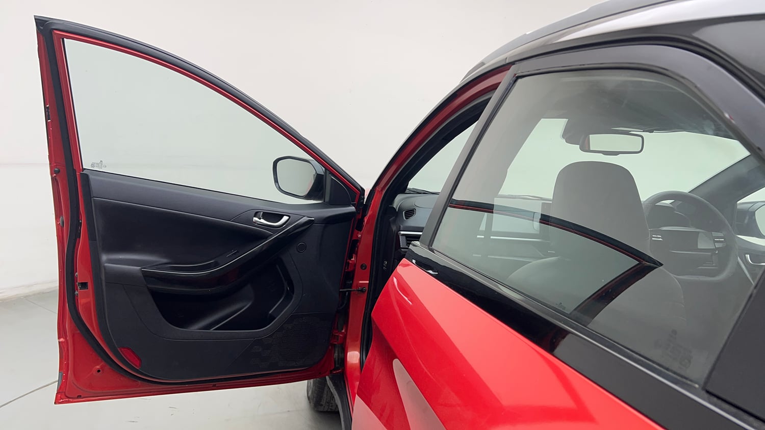 Used 2026 Tata Nexon Fearless Plus S 1.2 Revotron Petrol 7DCA DT Petrol Automatic interior LEFT FRONT DOOR OPEN VIEW