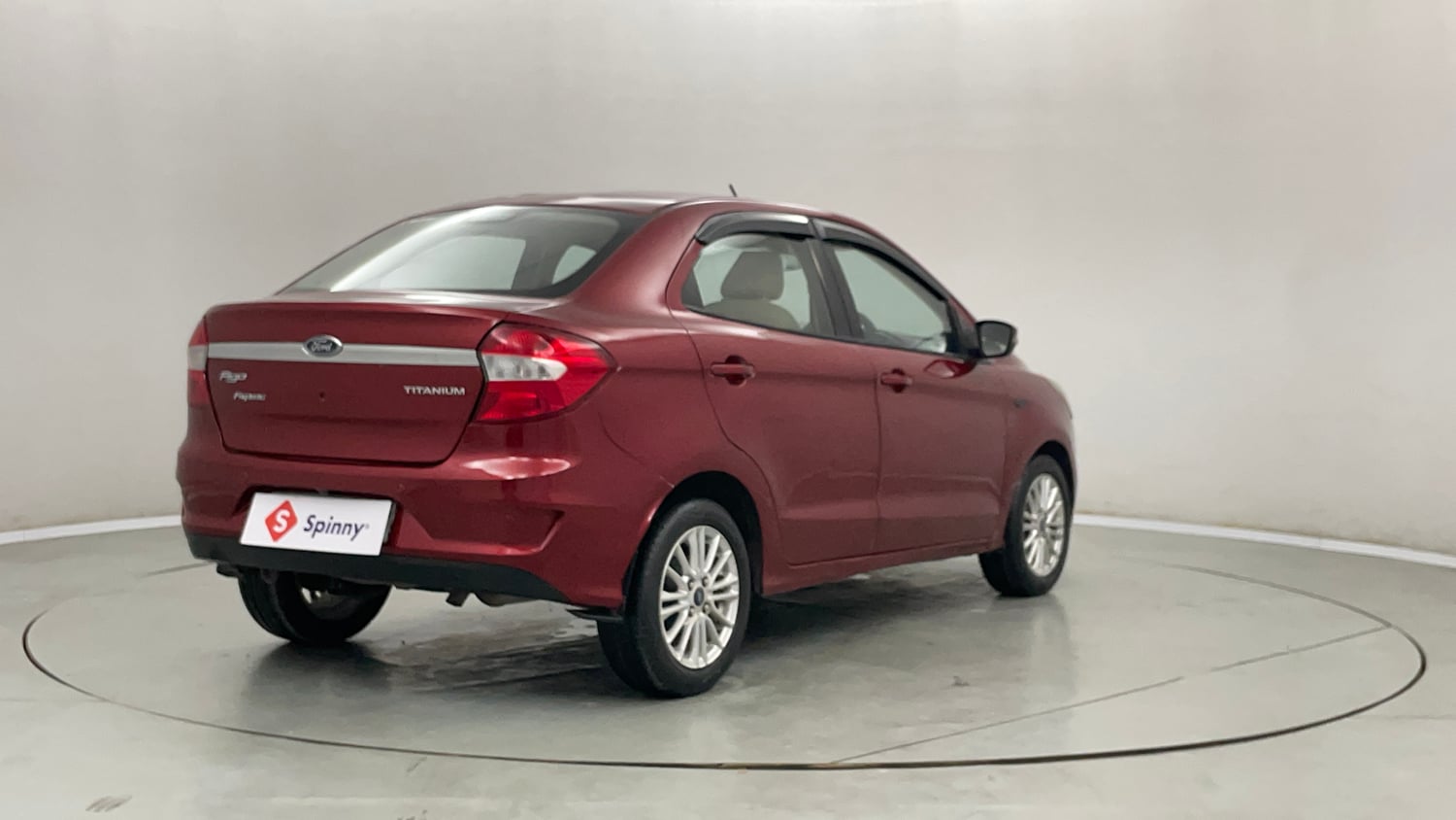 Used 2019 Ford Figo Aspire Titanium 1.2 Ti-VCT Petrol Manual exterior RIGHT REAR CORNER VIEW
