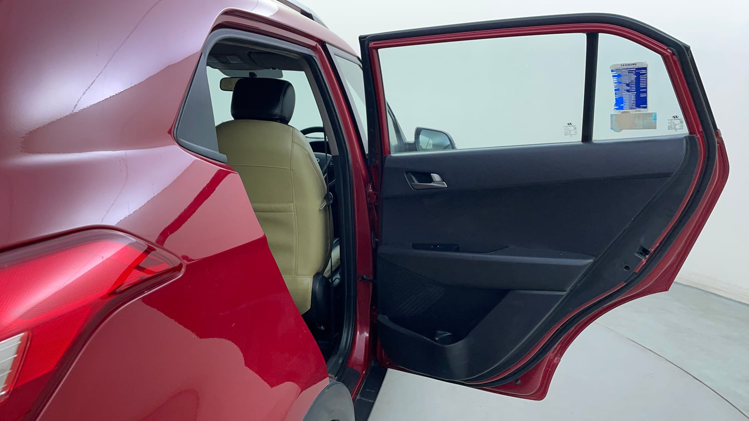 Used 2017 Hyundai Creta 1.6 SX Plus AT Petrol Petrol Automatic interior RIGHT REAR DOOR OPEN VIEW