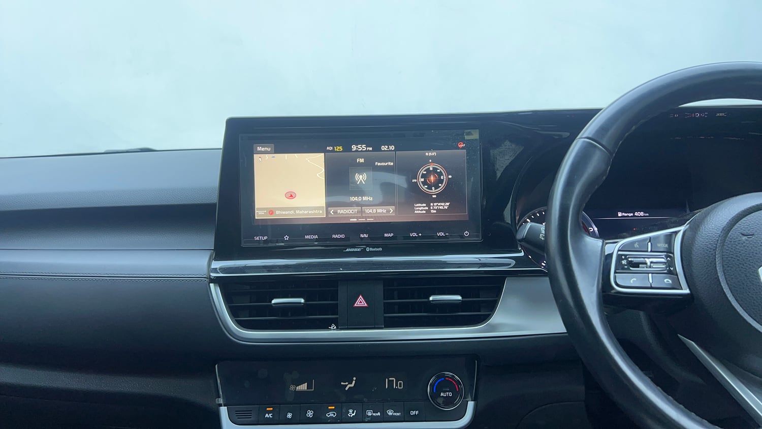 Used 2022 Kia Seltos X Line 1.5 Diesel AT Diesel Automatic interior MUSIC SYSTEM & AC CONTROL VIEW