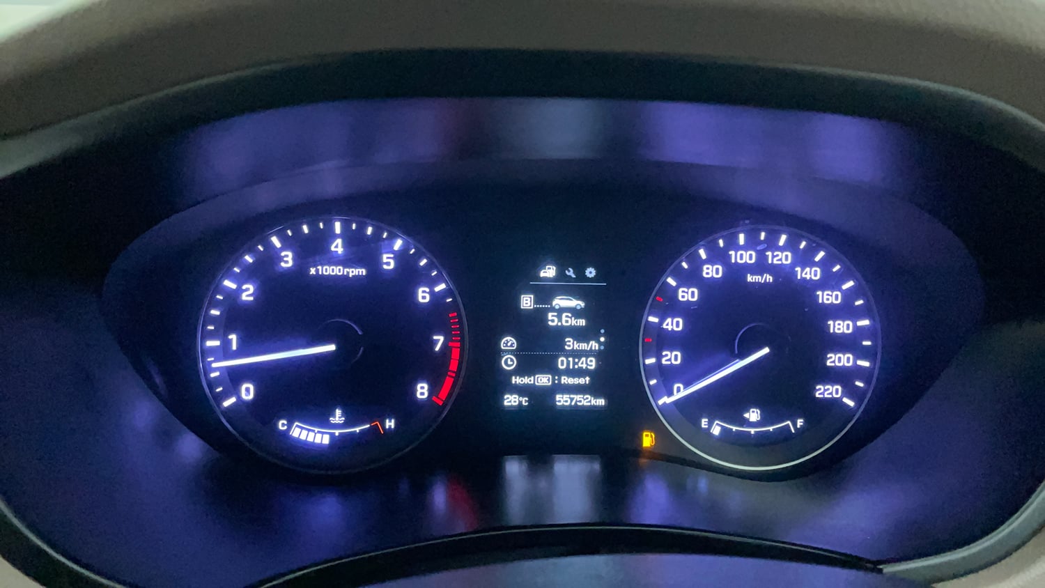 Used 2017 Hyundai Elite i20 Asta 1.2 (O) Petrol Manual interior CLUSTERMETER VIEW