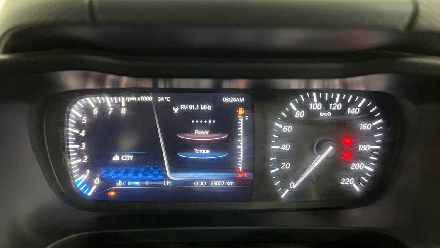 Used 2021 Tata Altroz XZ Petrol Petrol Manual interior CLUSTERMETER VIEW