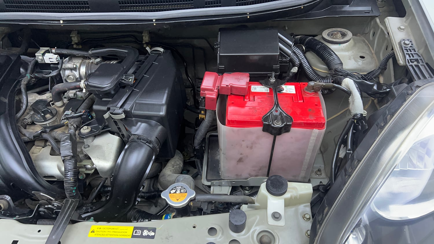 Used 2014 Nissan Micra Active XL Petrol Manual engine ENGINE LEFT SIDE VIEW