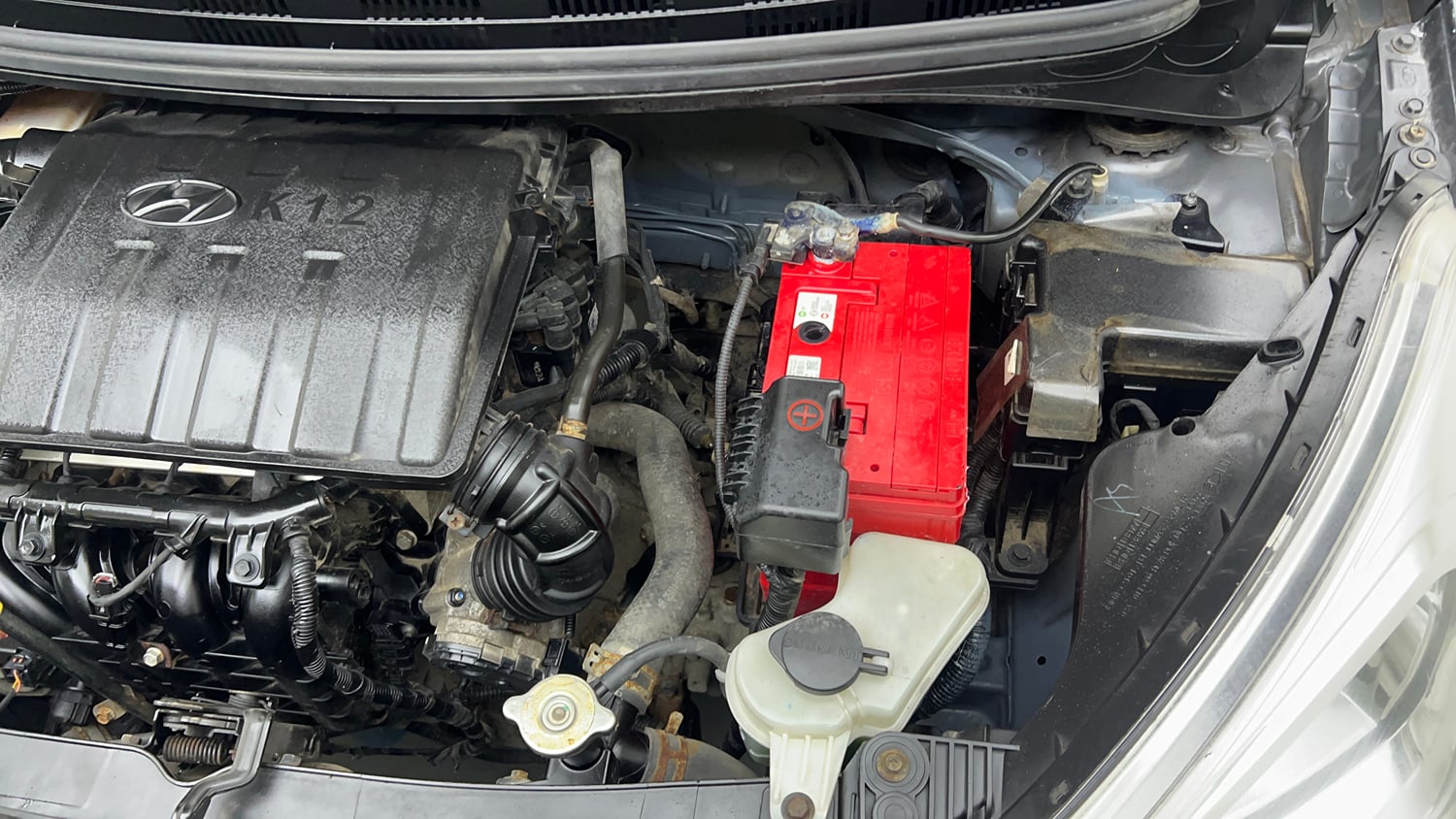 Used 2017 Hyundai Grand i10 Magna 1.2 Kappa VTVT Petrol Manual engine ENGINE LEFT SIDE VIEW