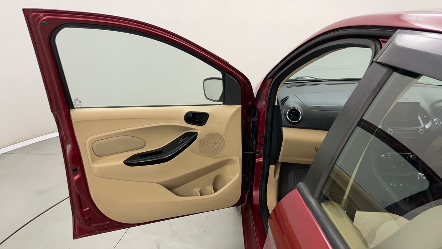 Used 2019 Ford Figo Aspire Titanium 1.2 Ti-VCT Petrol Manual interior LEFT FRONT DOOR OPEN VIEW