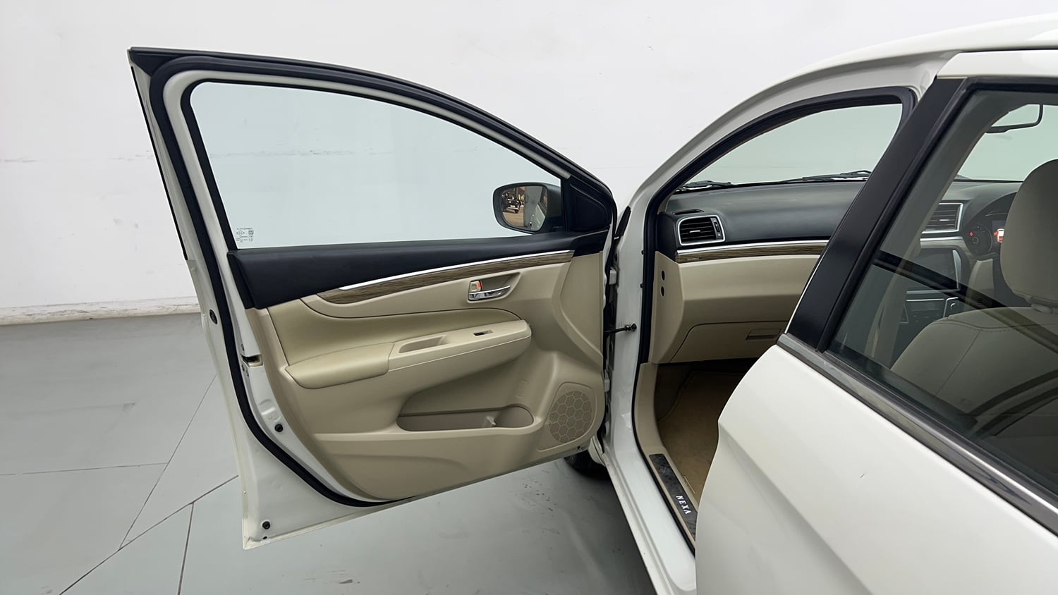 Used 2022 Maruti Suzuki Ciaz Alpha 1.5 AT Petrol Automatic interior LEFT FRONT DOOR OPEN VIEW