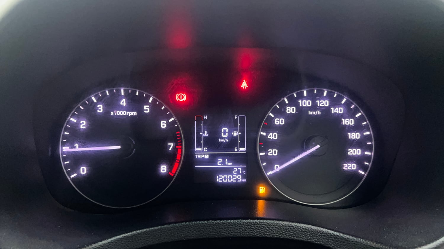 Used 2018 Hyundai Creta SX 1.6 Petrol Petrol Manual interior CLUSTERMETER VIEW