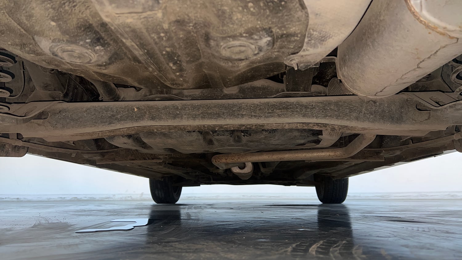 Used 2023 Hyundai New i20 Sportz 1.2 MT Petrol Manual extra REAR UNDERBODY VIEW (TAKEN FROM REAR)