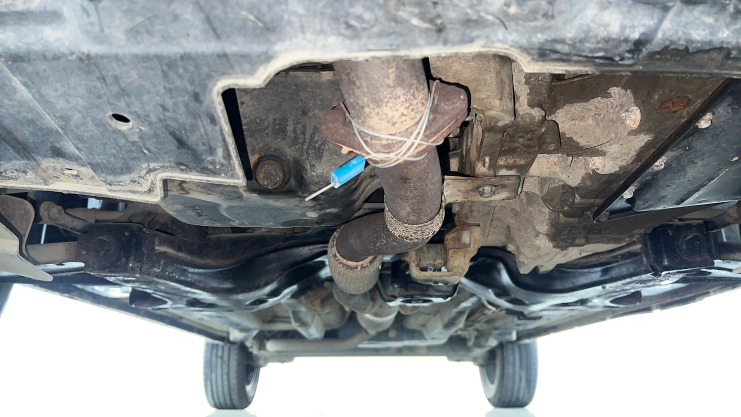 Used 2026 Tata Nexon Fearless Plus S 1.2 Revotron Petrol 7DCA DT Petrol Automatic extra FRONT LEFT UNDERBODY VIEW